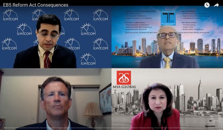 EB5 Reform Act Consequences ILW Webinar