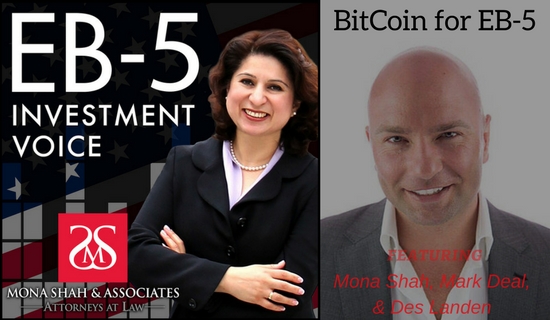 Bitcoin for EB5 with Des Landen of CrypBrokers