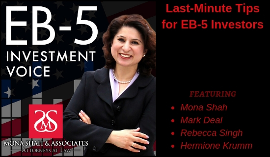 Last-Minute Tips for EB-5 Investors