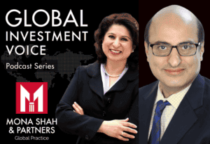 Podcast Logo with Cyrus Mehta