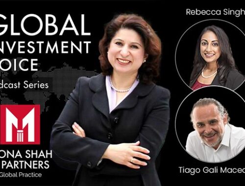 Global Investment Voice Logo with Tiago Gali Macedo and Rebecca S. Singh