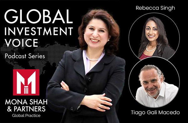 Global Investment Voice Logo with Tiago Gali Macedo and Rebecca S. Singh