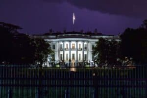 White House at night