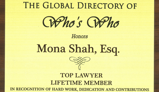 Who's Who Top Lawyer Award